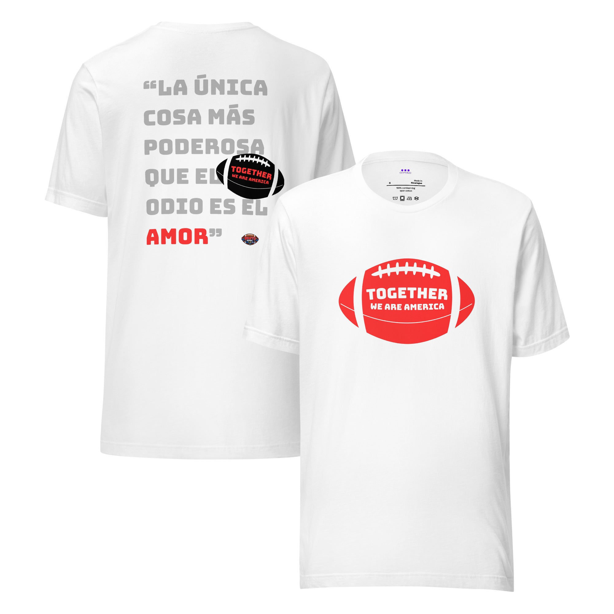 Together We are America - Camiseta de manga corta unisex